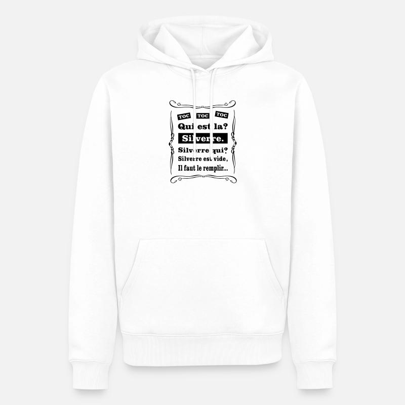 Toc toc toc - Sweat à capuche Premium bio Homme - blanc