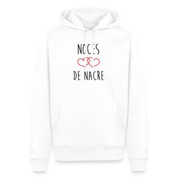 Muttermutt-Hochzeit 42 Jahre Ehe - Männer Premium Bio Hoodie - Weiß - Vorne - Nico (187cm)