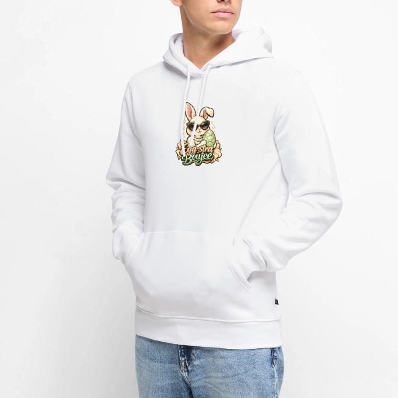 Egg-stra Boujee Easter Bunny Easter Men’s Premium Organic Hoodie