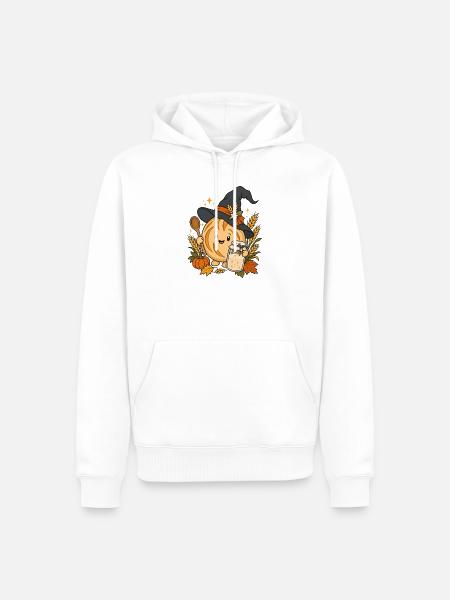 Sauerteig-Hexe - Männer Premium Bio Hoodie - Weiß