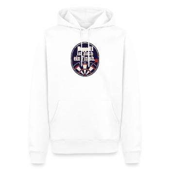 Madhouse Dartspieler Retro Emblem Double 1 Humor - Männer Premium Bio Hoodie - Weiß - Vorne - Nico (187cm)