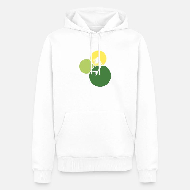 Créature mythique de sirène - Sweat à capuche Premium bio Homme - blanc