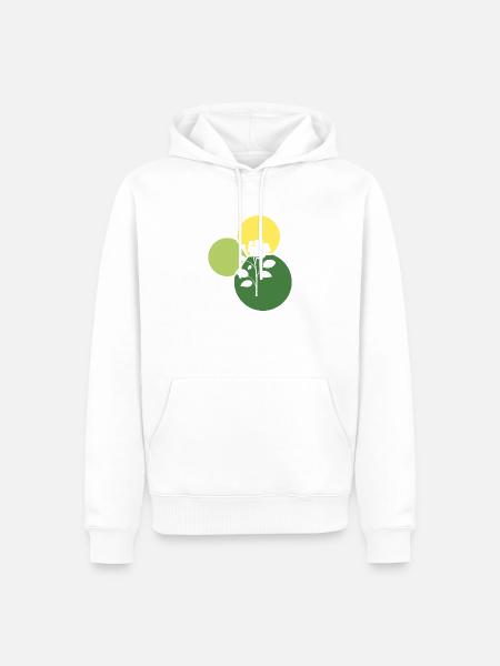 Florist Botanisch Gartenbau - Männer Premium Bio Hoodie - Weiß