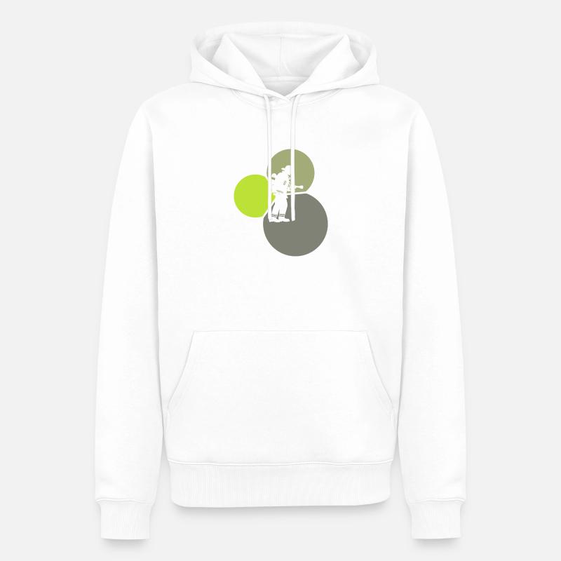 Pompier Pompier - Sweat à capuche Premium bio Homme - blanc