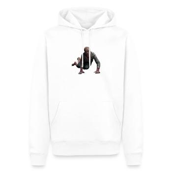 Votre ex-petit ami/petite amie - Sweat à capuche Premium bio Homme - blanc - Devant - Nico (187cm)