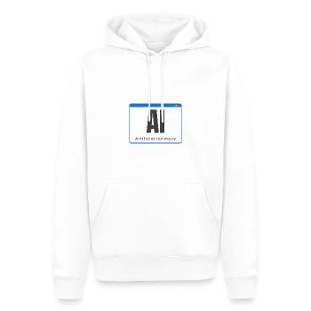 Artificial Intimacy Künstliche Intelligenz - Männer Premium Bio Hoodie - Weiß - Vorne - Nico (187cm)