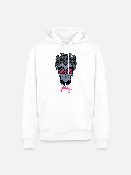 FunkyGuy - Männer Premium Bio Hoodie - Weiß