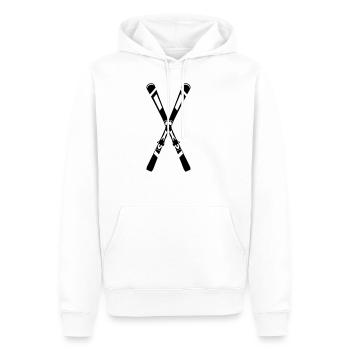 Ski cross, skiing - Men’s Premium Organic Hoodie - white - Front - Nico (187cm)
