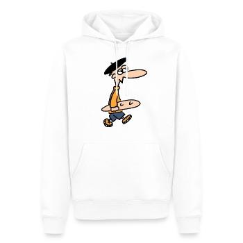 Franzose kauft Baguette - Männer Premium Bio Hoodie - Weiß - Vorne - Nico (187cm)