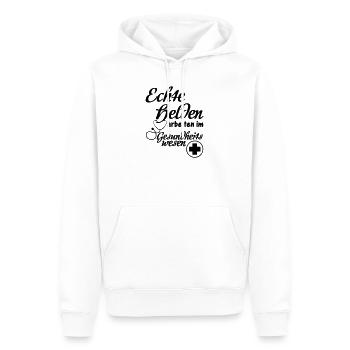 Gesundheitswesen Helden Medizin, Geschenk - Männer Premium Bio Hoodie - Weiß - Vorne - Nico (187cm)