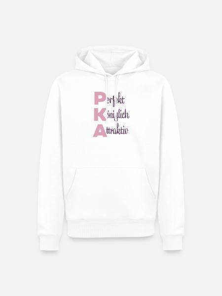 Perfekt Königlich Attraktiv - Männer Premium Bio Hoodie - Weiß