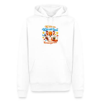 Kleiner Künstler im Kindergarten - Männer Premium Bio Hoodie - Weiß - Vorne - Nico (187cm)