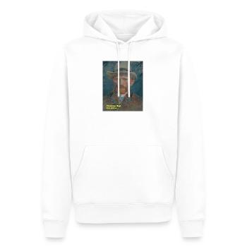 Selbstporträt-_Vincent_van_Gogh-_1887 - Männer Premium Bio Hoodie - Weiß - Vorne - Nico (187cm)