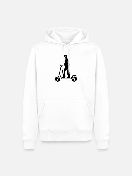 Scooter - Männer Premium Bio Hoodie - Weiß
