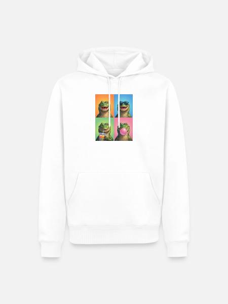 Alligatoren Alligator - Männer Premium Bio Hoodie - Weiß