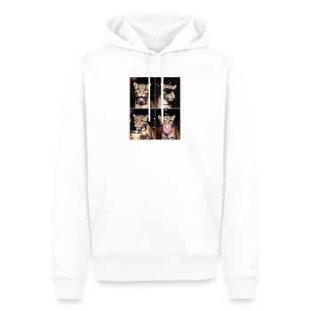 Nebelparder Clouded Leopard - Männer Premium Bio Hoodie - Weiß - Vorne - Nico (187cm)