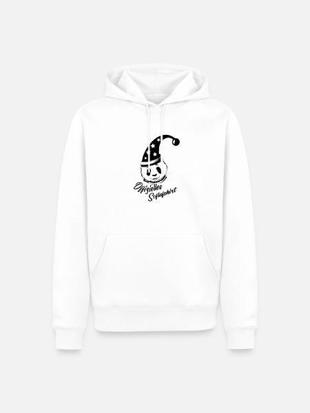 schlafshirt,offizielles schlafshirt,panda - Männer Premium Bio Hoodie - Weiß