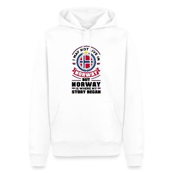 Norwegen Norwegisch Norwegen Flagge Norwegen National - Männer Premium Bio Hoodie - Weiß - Vorne - Nico (187cm)