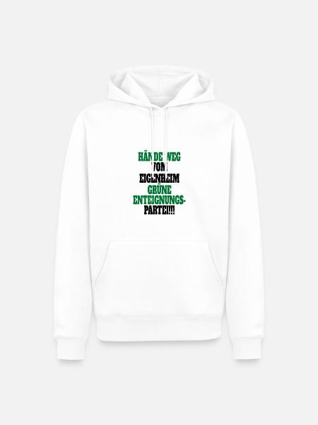Witze Grüne Die Grünen Habeck Baerbock Partei - Männer Premium Bio Hoodie - Weiß
