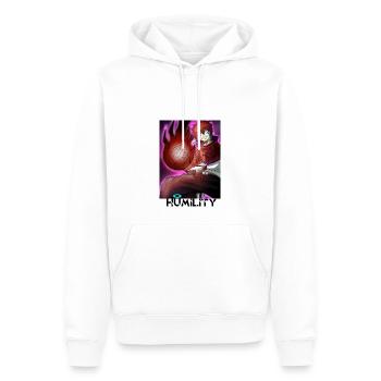 HUMILITY - CRAZY GUYS - Sweat à capuche Premium bio Homme - blanc - Devant - Nico (187cm)