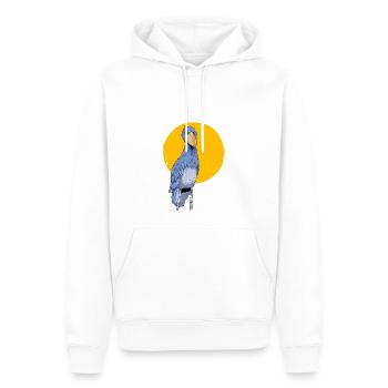 Shoebill Bird Ornithologist Forest I Gift - Men’s Premium Organic Hoodie - white - Front - Nico (187cm)