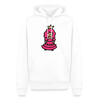 Prinzessin - Männer Premium Bio Hoodie - Weiß - Vorne - Nico (187cm)