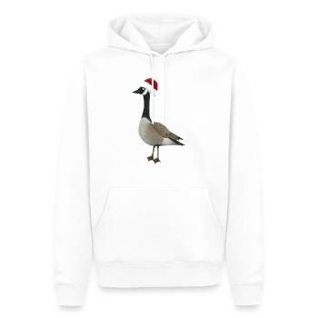 Weihnachtsgans - Männer Premium Bio Hoodie - Weiß - Vorne - Nico (187cm)