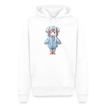 Magical Happiness - The Cute Anime Girl - Sweat à capuche Premium bio Homme - blanc - Devant - Nico (187cm)