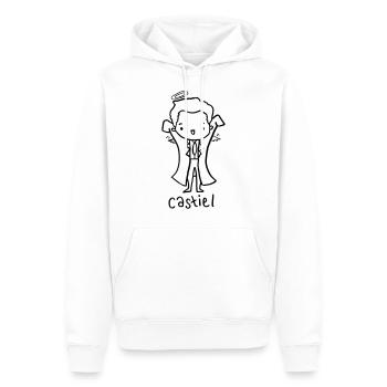 Supernatural - Anges de Castiel - Sweat à capuche Premium bio Homme - blanc - Devant - Nico (187cm)