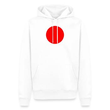 Japon - Sweat à capuche Premium bio Homme - blanc - Devant - Nico (187cm)
