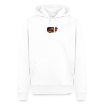 Drapeau Allemagne Drapeau Bund Allemagne - Sweat à capuche Premium bio Homme - blanc - Devant - Nico (187cm)
