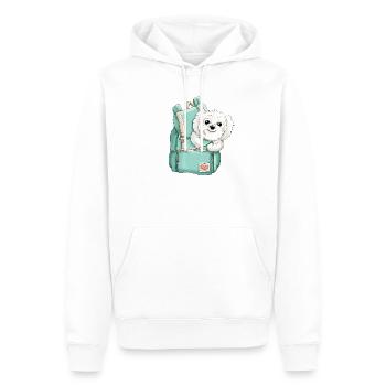 maltesisch - Männer Premium Bio Hoodie - Weiß - Vorne - Nico (187cm)