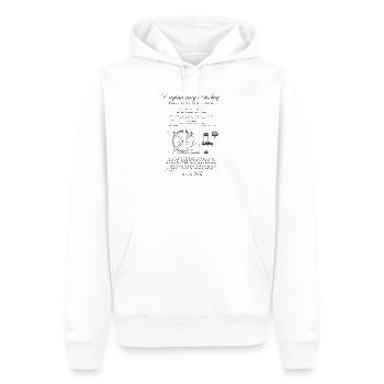 Nikola Tesla noise reduction electric arc Lamp - Männer Premium Bio Hoodie - Weiß - Vorne - Nico (187cm)