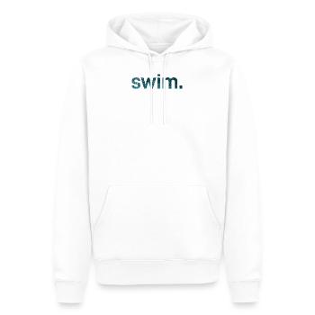 Swim - Männer Premium Bio Hoodie - Weiß - Vorne - Nico (187cm)