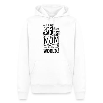 I Have the Best Mom in the World - Männer Premium Bio Hoodie - Weiß - Vorne - Nico (187cm)