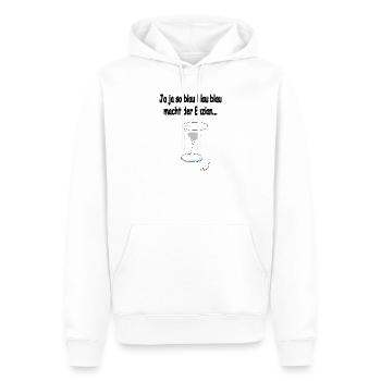 Enzian - Männer Premium Bio Hoodie - Weiß - Vorne - Nico (187cm)