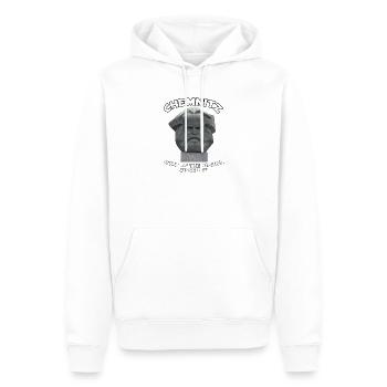 Chemnitz home of the Nichel - Sweat à capuche Premium bio Homme - blanc - Devant - Nico (187cm)