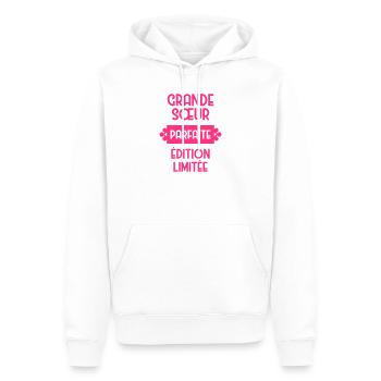 Grande Soeur Sœur Naissance Bébé Famille - Men’s Premium Organic Hoodie - white - Front - Nico (187cm)