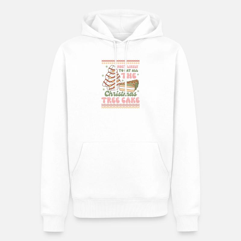 Pull de Noël moche - Sweat à capuche Premium bio Homme - blanc