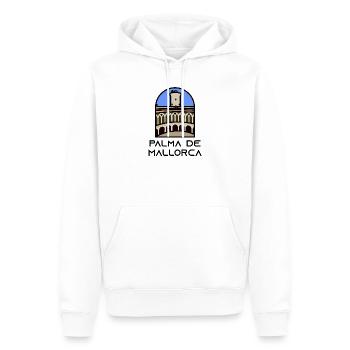 Palma de Mallorca - Bellver Castle - Men’s Premium Organic Hoodie - white - Front - Nico (187cm)