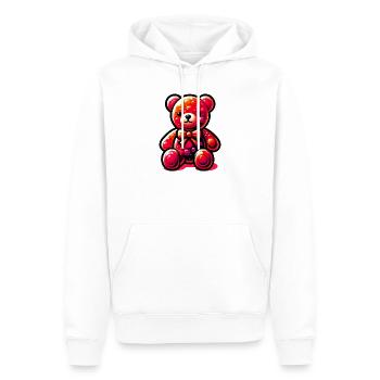 Ours - Sweat à capuche Premium bio Homme - blanc - Devant - Nico (187cm)