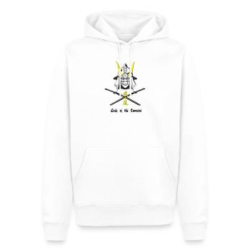 Samuraihelm Kabuto 4 - Männer Premium Bio Hoodie - Weiß - Vorne - Nico (187cm)