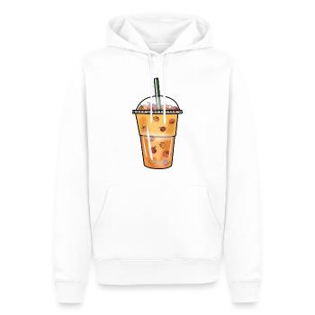 Bubble Tea Boba Kürbis Kugeln Halloween Becher - Männer Premium Bio Hoodie - Weiß - Vorne - Nico (187cm)