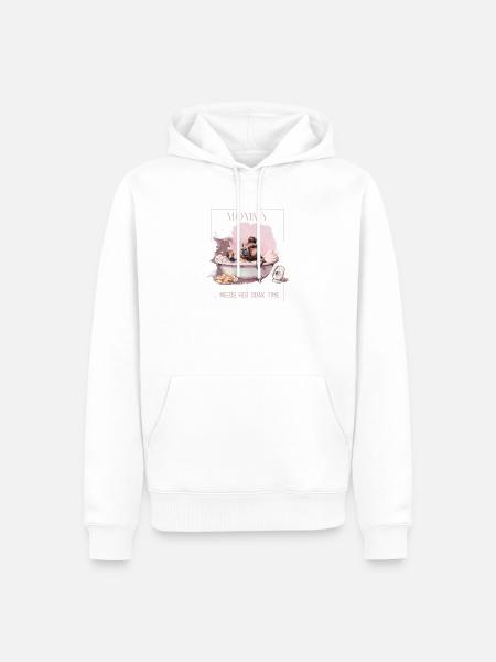 Mommy Needs Her Soak Time – Selfcare Mom Design - Männer Premium Bio Hoodie - Weiß