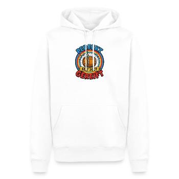 Perfekt gereift – 18. Geburtstag, Jahrgang 2007 - Männer Premium Bio Hoodie - Weiß - Vorne - Nico (187cm)