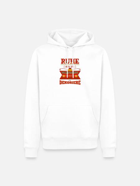 Lustiges Weihnachtsmodus Dekorationsmotto Design - Männer Premium Bio Hoodie - Weiß