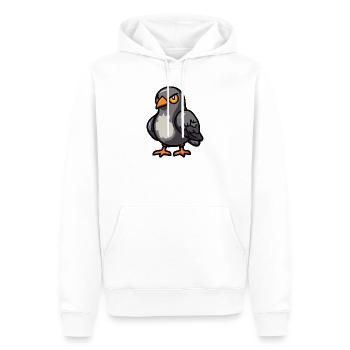 Taube Vogel Halloween Comic Lustig - Männer Premium Bio Hoodie - Weiß - Vorne - Nico (187cm)