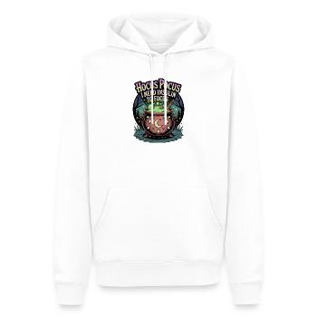 Hokuspokus Ich brauche Insulin, um mich zu konzentrieren - Männer Premium Bio Hoodie - Weiß - Vorne - Nico (187cm)