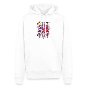 Anatomy Gothic Thoracic Cage - Sweat à capuche Premium bio Homme - blanc - Devant - Nico (187cm)