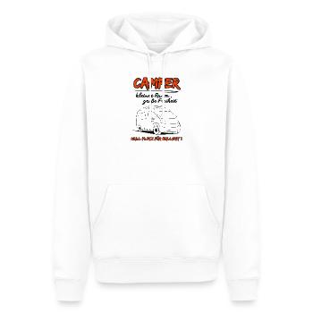 Déclaration du camping-car - Sweat à capuche Premium bio Homme - blanc - Devant - Nico (187cm)